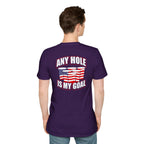 Any Hole Is My Goal Beer Pong T-Shirt | Front & Back