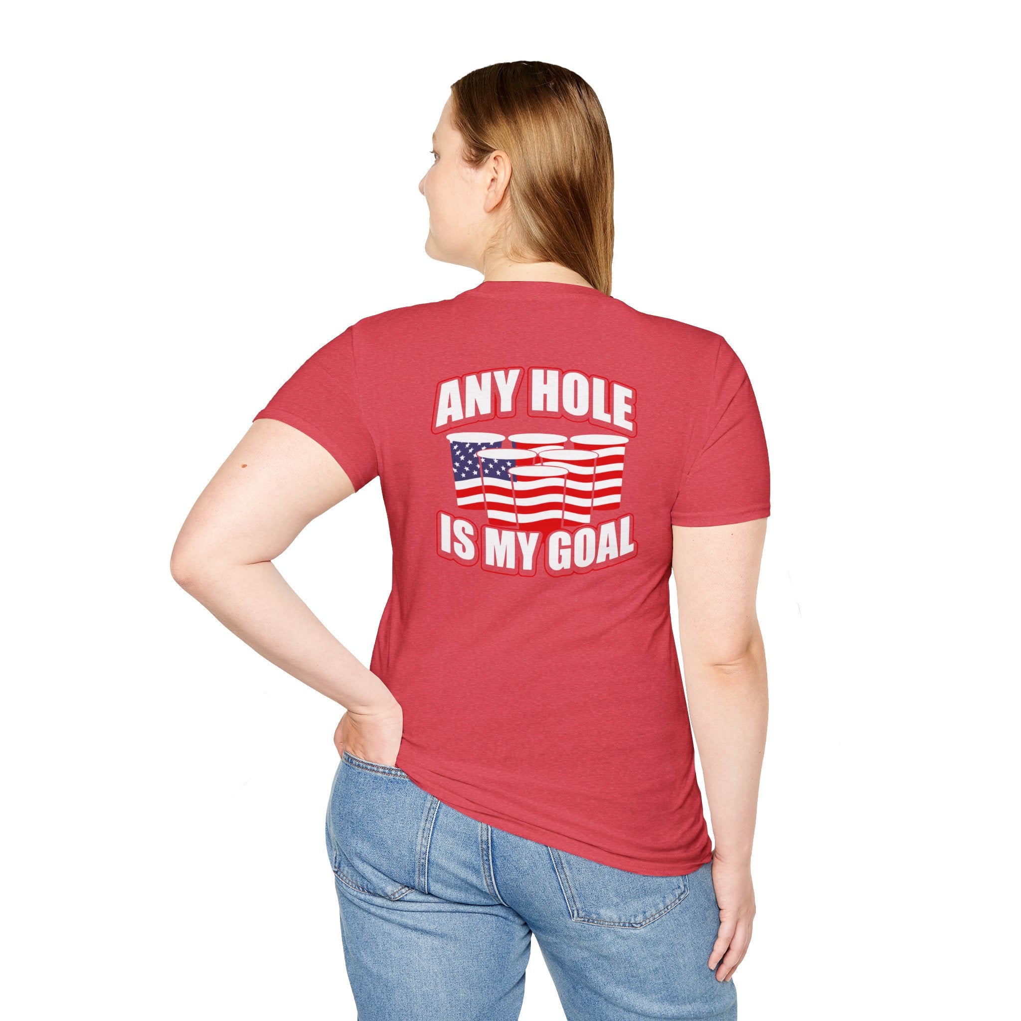 Any Hole Is My Goal Beer Pong - Front & Back Design