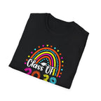 Colorful Class of 2038 T-Shirt, Graduation Celebration Shirt, Rainbow Graduation Tee, Unisex Softstyle Shirt, Back to School