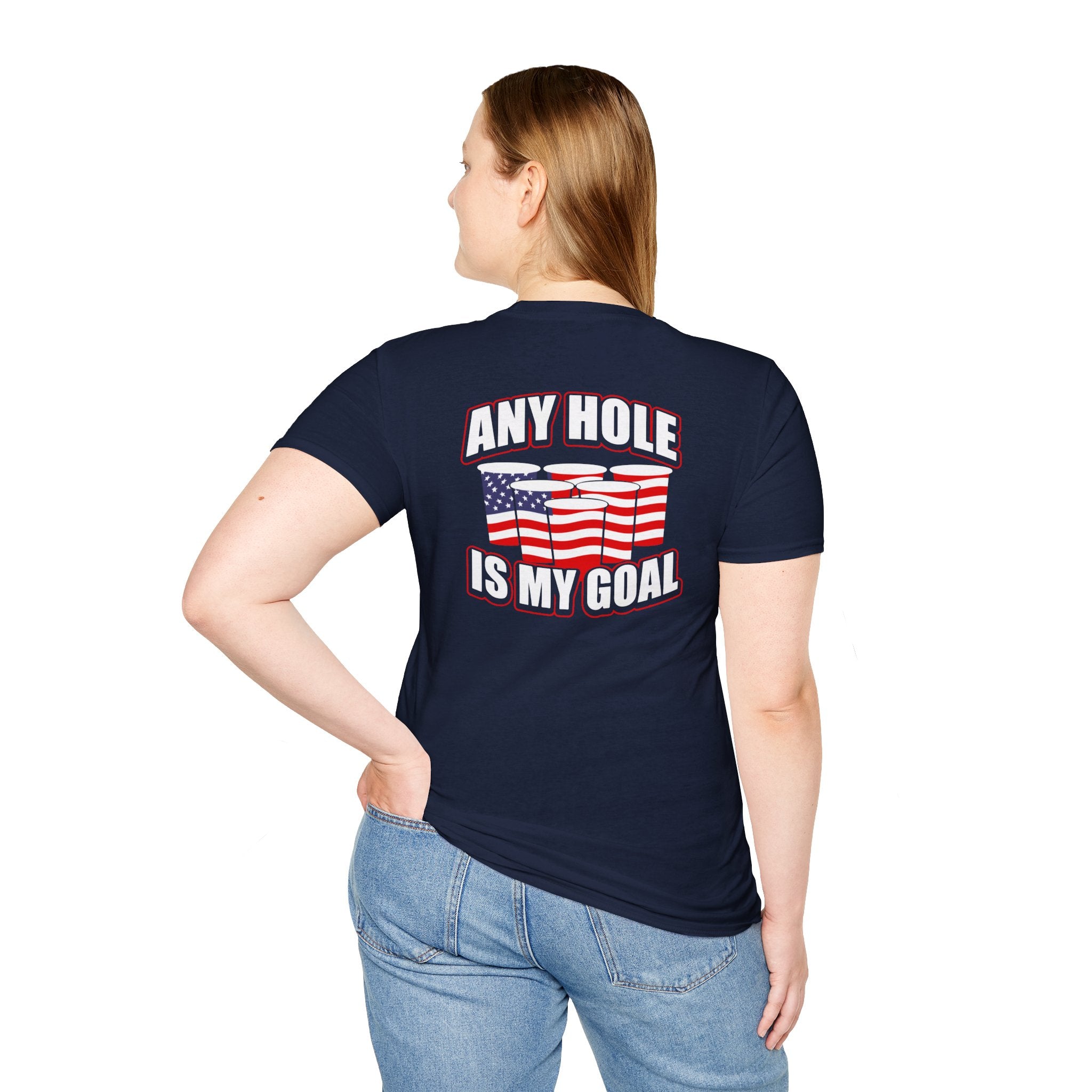 Any Hole Is My Goal Beer Pong - Front & Back Design