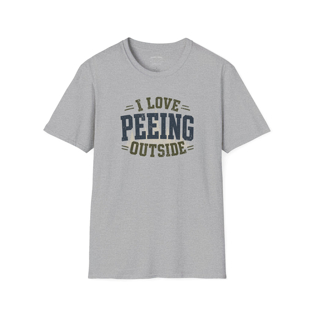 I Love Peeing Outside T-Shirt | Funny Camping & Outdoor Humor Tee