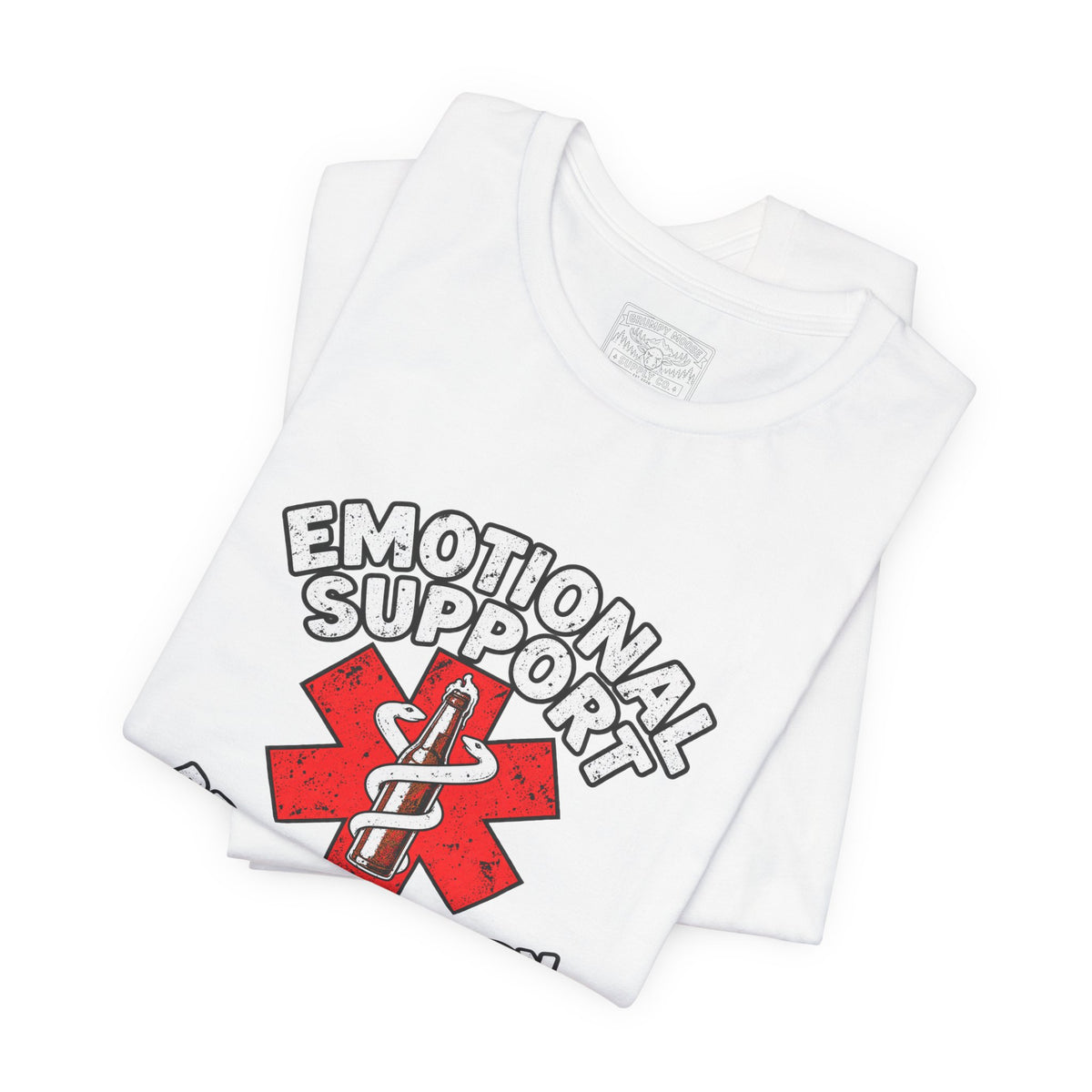 Emotional Support Drinking Buddy Funny T-Shirt for Beer Lovers