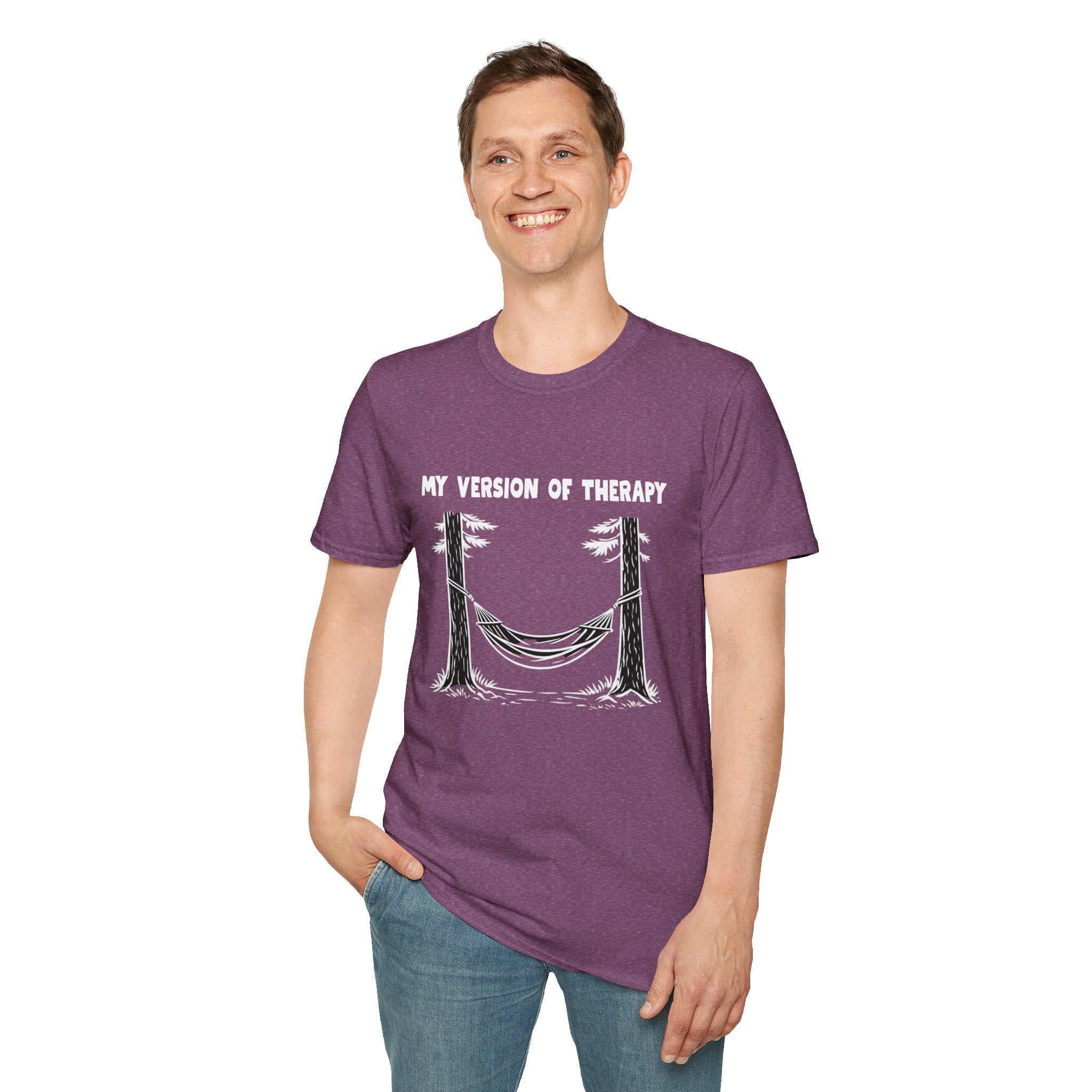 My Version of Therapy Hammock T-Shirt — Outdoor Camping Relaxation Tee
