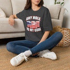 Any Hole Is My Goal Beer Pong American Flag