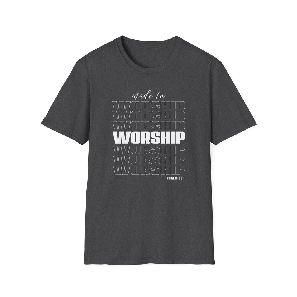 Made to Worship Unisex T-Shirt | Softstyle Tee for Music Lovers, Church Events, Inspirational Gifts, Everyday Wear, Casual Fashion