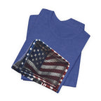 American Flag Hockey T-Shirt, Patriotic Paint Drip Hockey Goal Tee, USA Hockey Shirt for Men and Women, 4th of July Hockey Gift