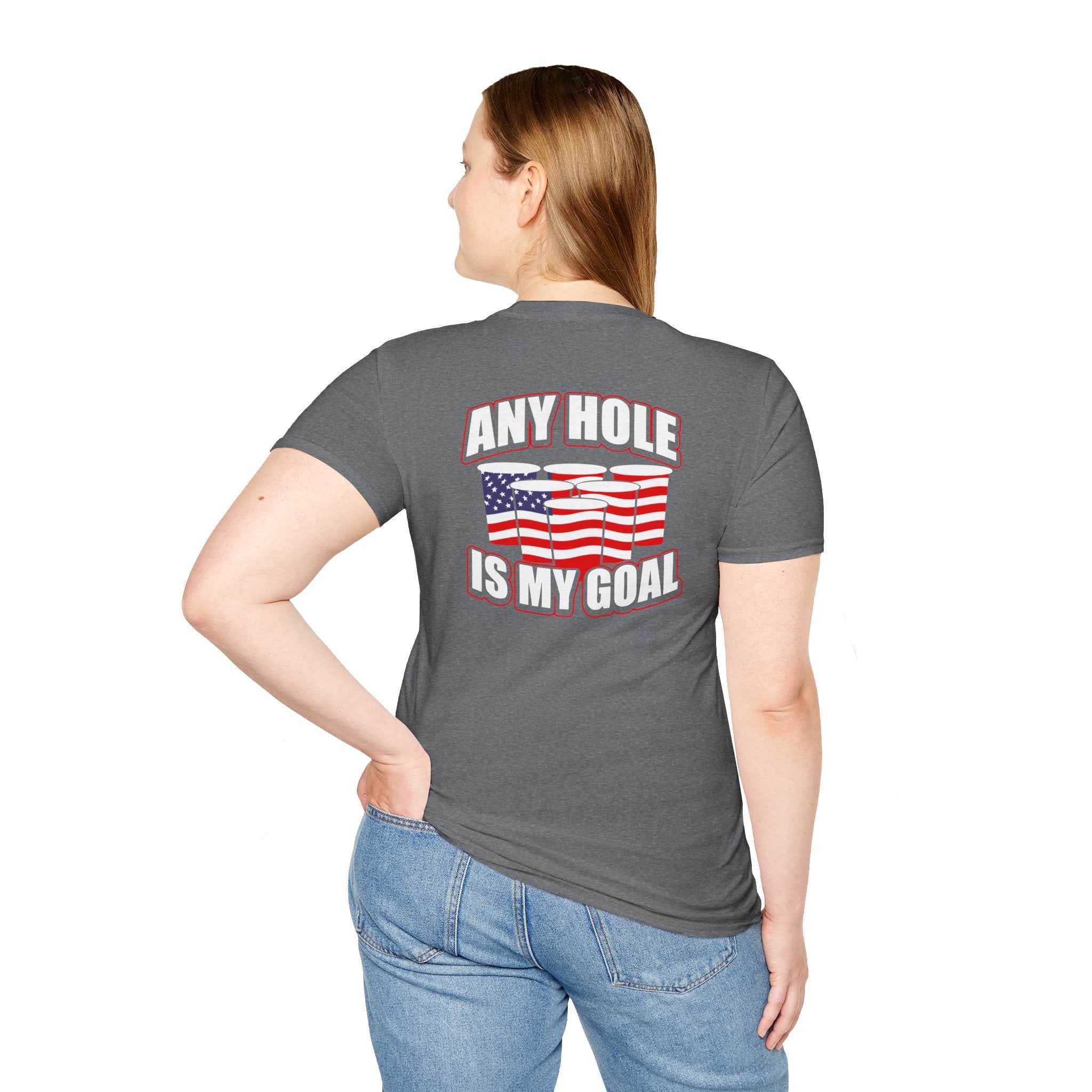 Any Hole Is My Goal Beer Pong - Front & Back Design