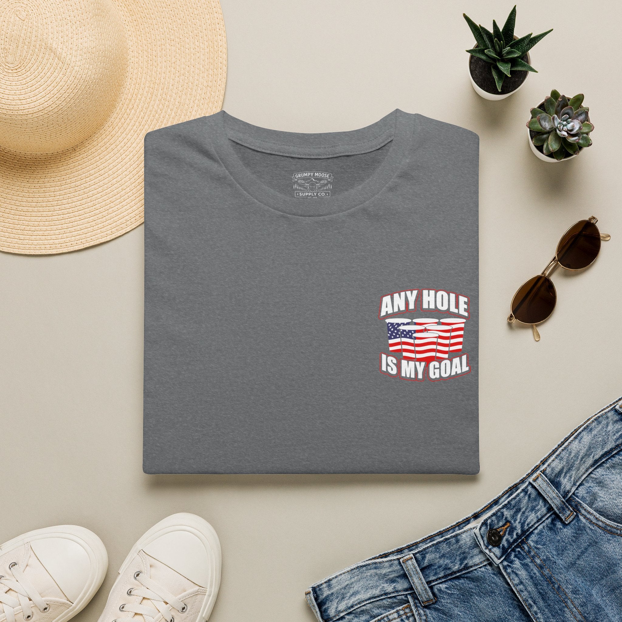 Any Hole Is My Goal Beer Pong - Front & Back Design