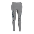 Mystical Moon Phase Leggings – Soft Gray Brushed Suede