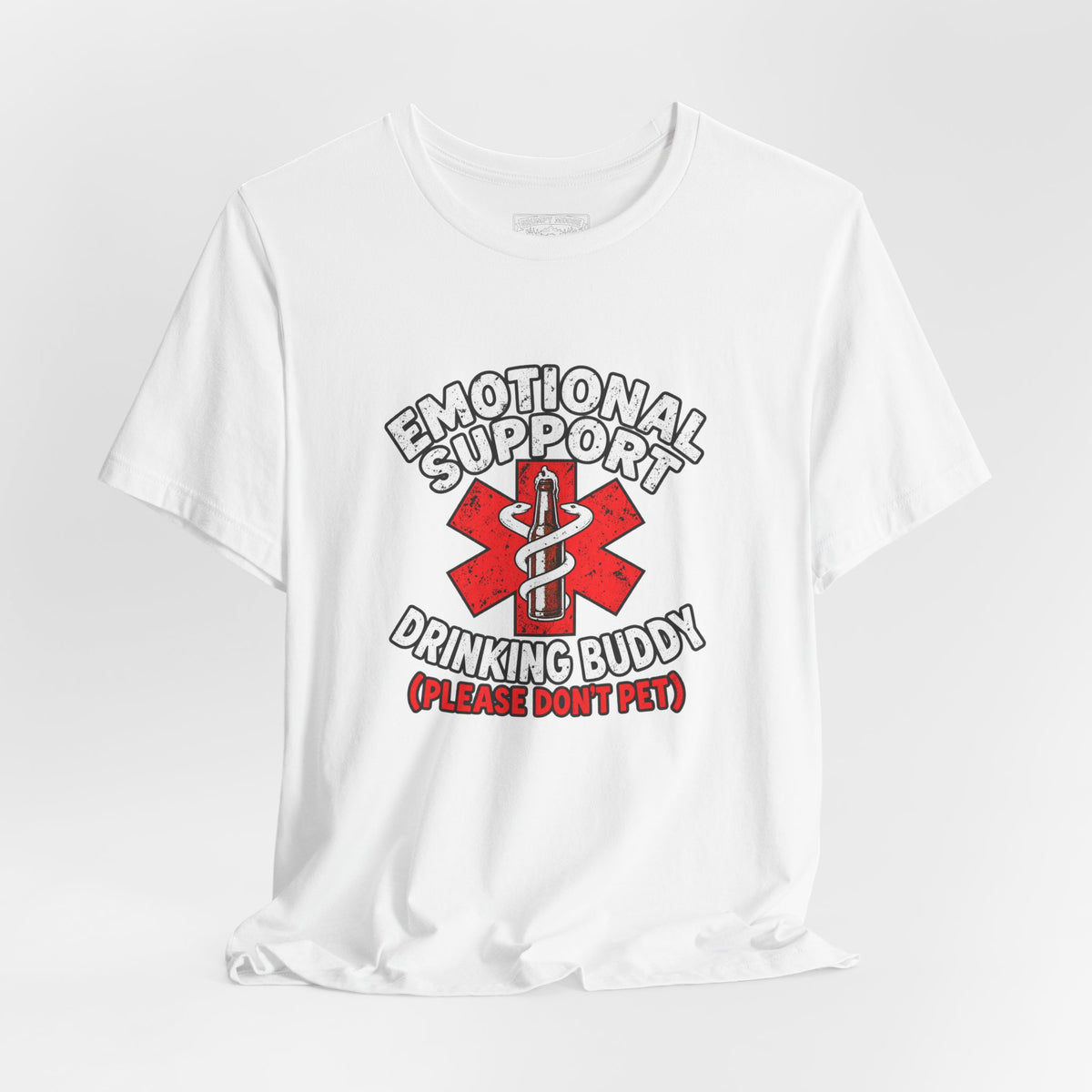 Emotional Support Drinking Buddy Funny T-Shirt for Beer Lovers