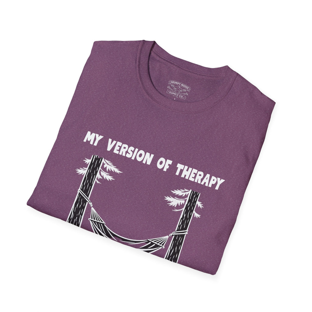 My Version of Therapy Hammock T-Shirt — Outdoor Camping Relaxation Tee
