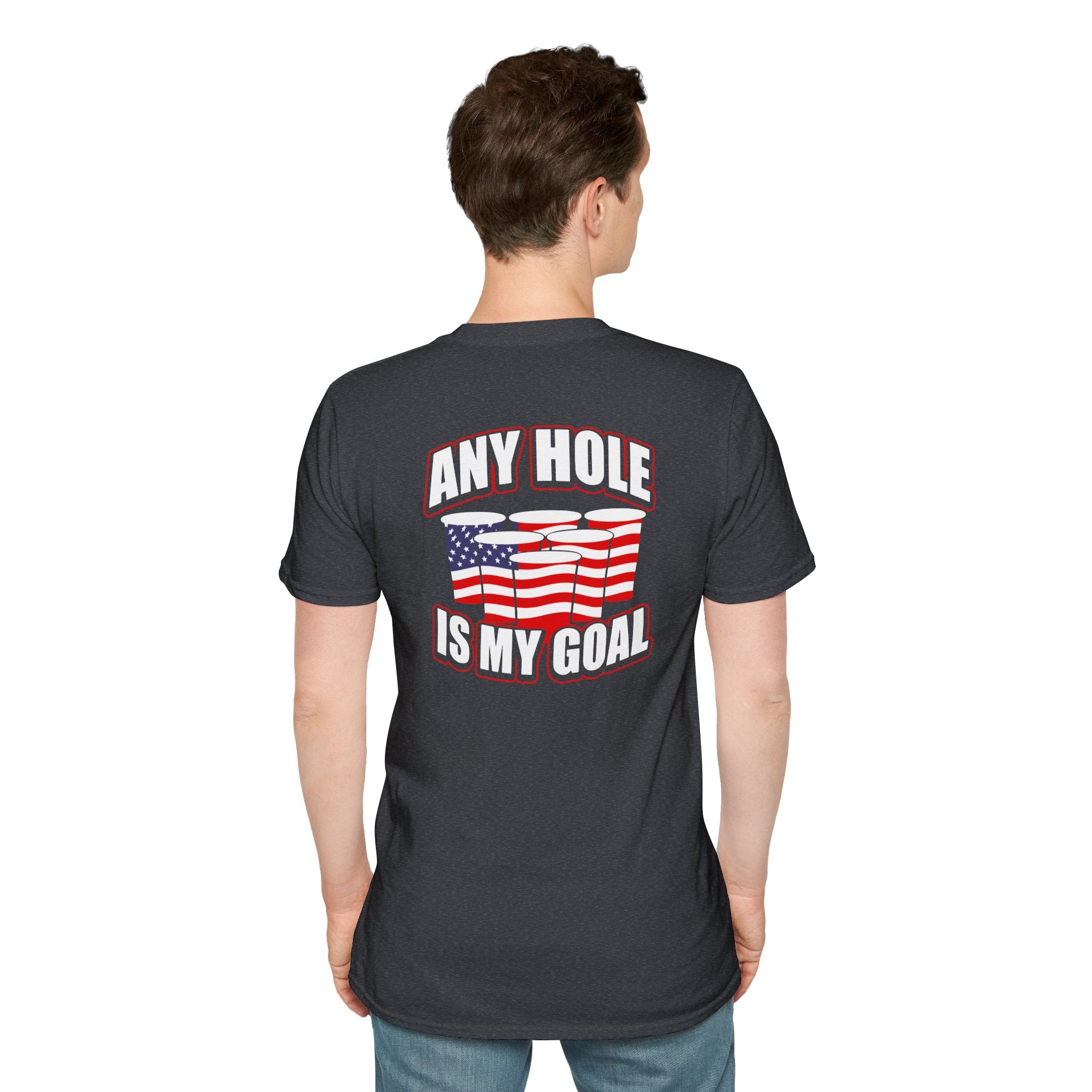 Any Hole Is My Goal Beer Pong - Front & Back Design