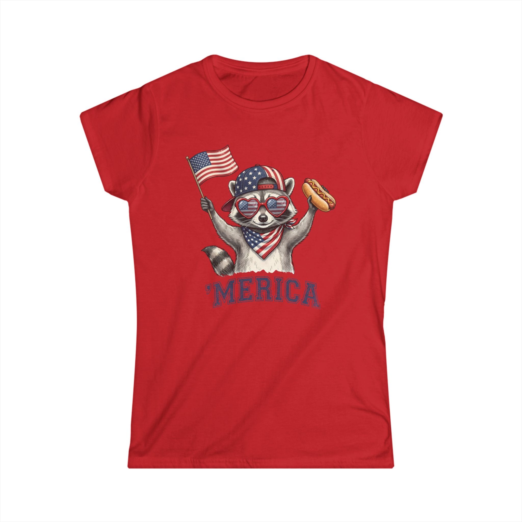 'Merica Raccoon Women’s Patriotic Tee
