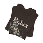 Relax Nothing Is Under Control Raccoon Campfire Fishing Shirt, Funny Vintage Camping T-Shirt, Sarcastic Outdoor Gift, Unisex Tee