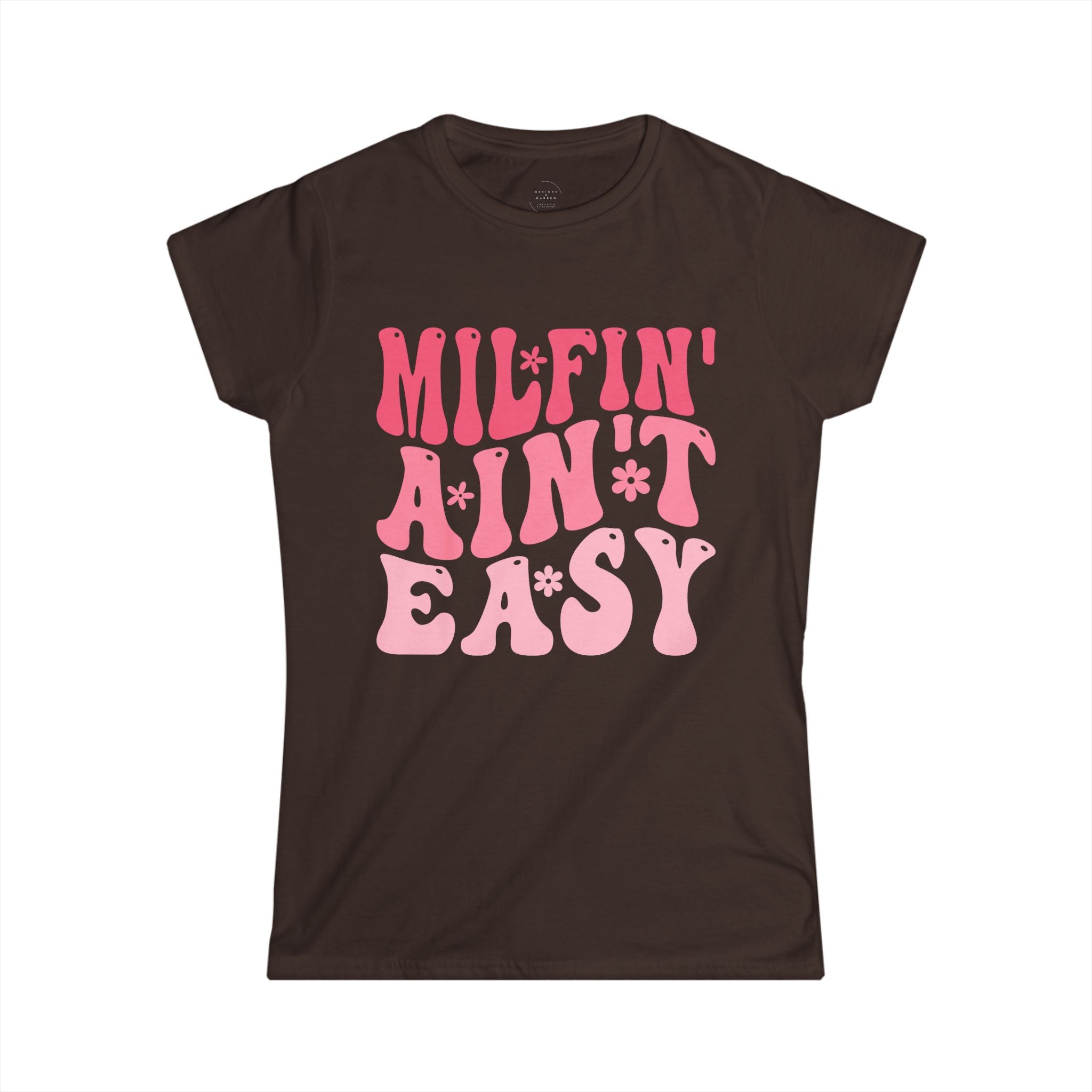 designsXdarren Retro Groovy Motherhood Women’s T-Shirt - 70s Style Mama Graphic Tee - Bella+Canvas 6004