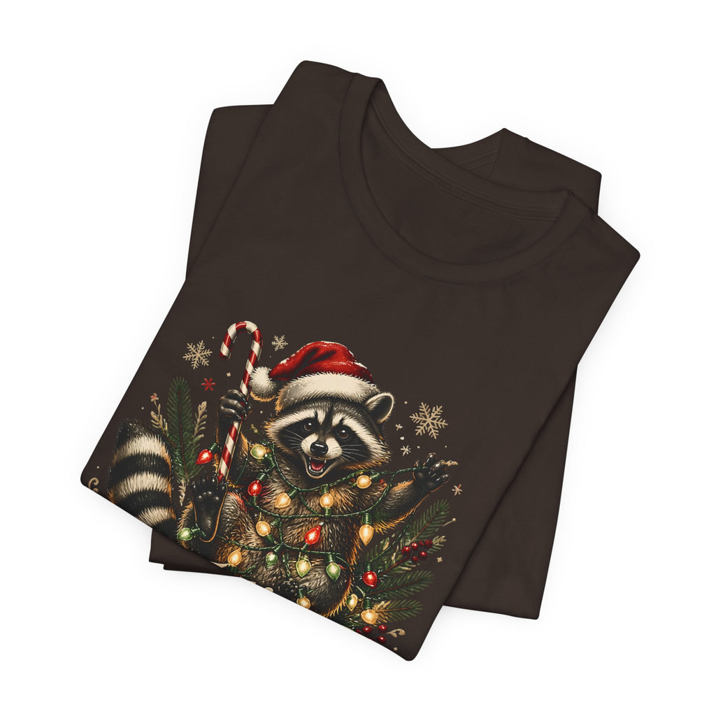 Jimothy Raccoon Festive and Feral Christmas T-Shirt
