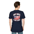 Any Hole Is My Goal Beer Pong T-Shirt | Front & Back
