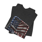 American Flag Hockey T-Shirt, Patriotic Paint Drip Hockey Goal Tee, USA Hockey Shirt for Men and Women, 4th of July Hockey Gift