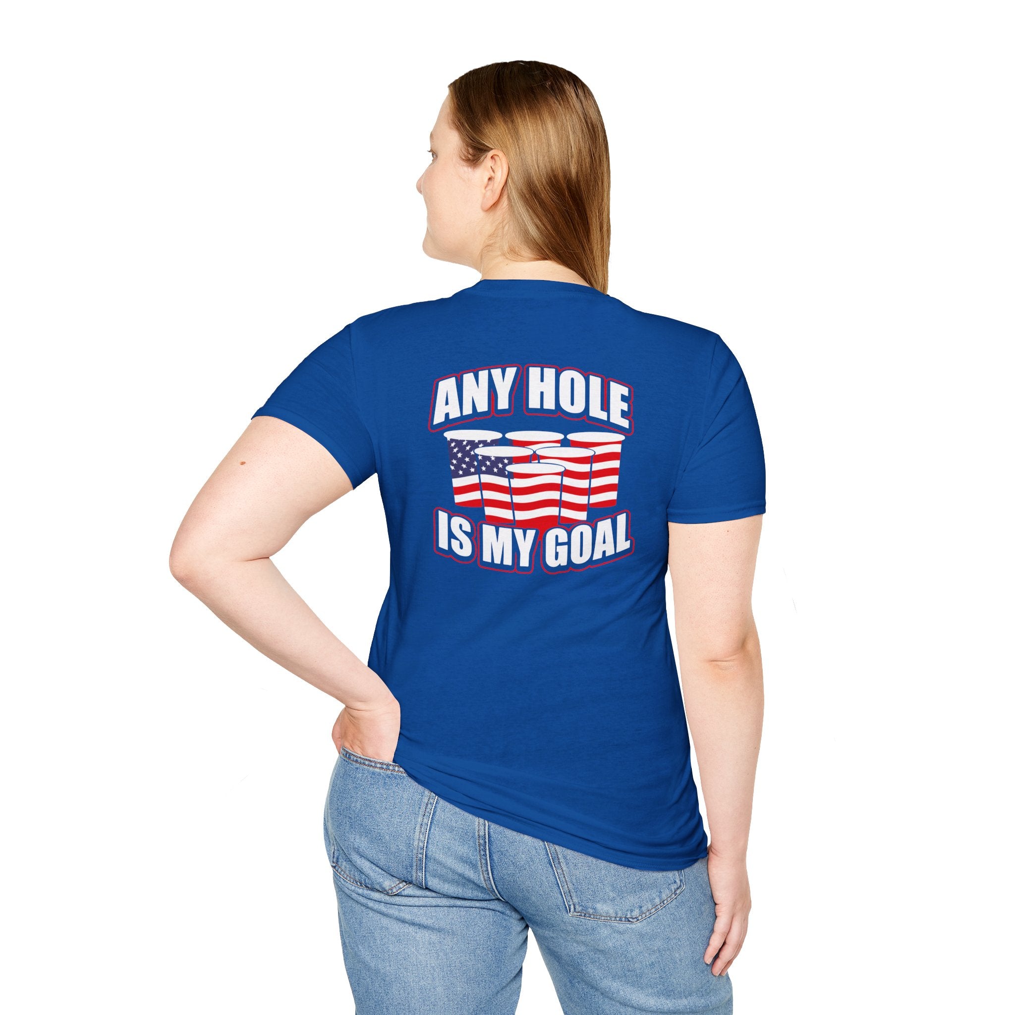 Any Hole Is My Goal Beer Pong - Front & Back Design
