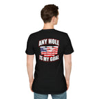 Any Hole Is My Goal Beer Pong T-Shirt | Front & Back