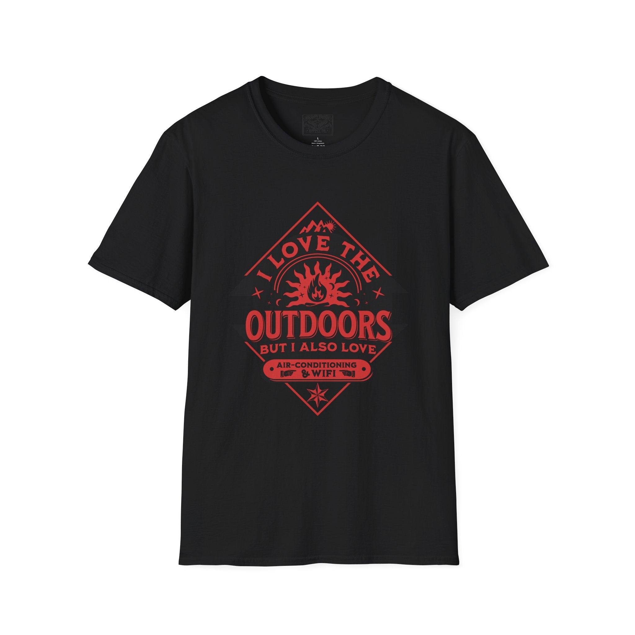 I Love The Outdoors & Wifi T-Shirt