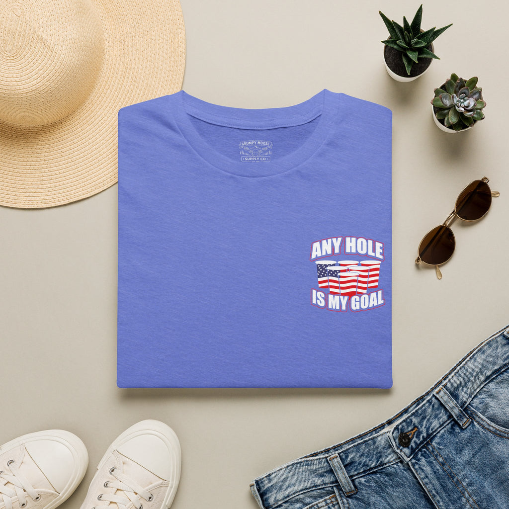 Any Hole Is My Goal Beer Pong - Front & Back Design