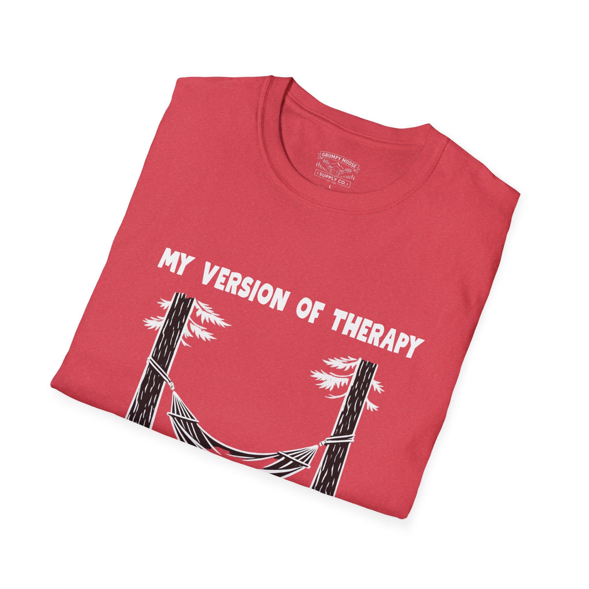 My Version of Therapy Hammock T-Shirt — Outdoor Camping Relaxation Tee