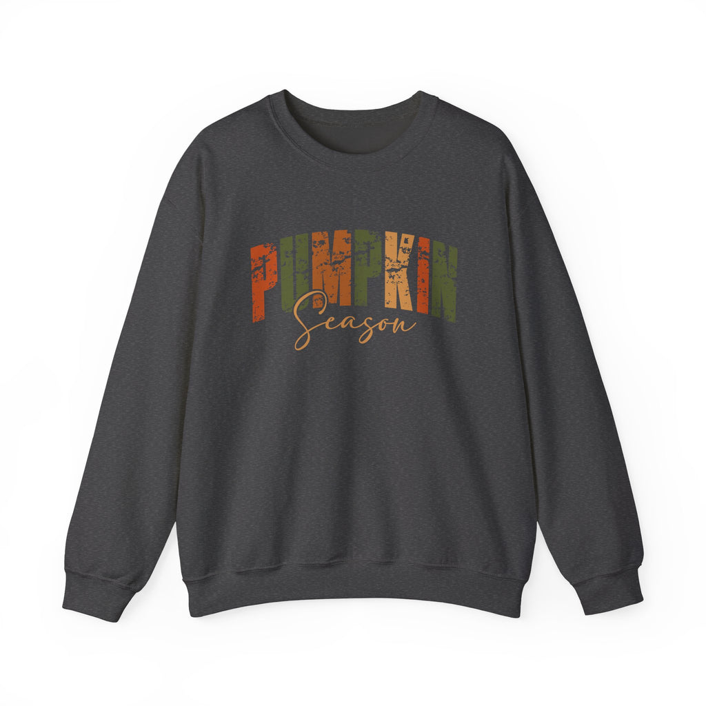 Pumpkin Season Crewneck Sweatshirt - Cozy Fall Fashion, Thanksgiving Gift, Autumn Apparel, Seasonal Style, Perfect for Halloween