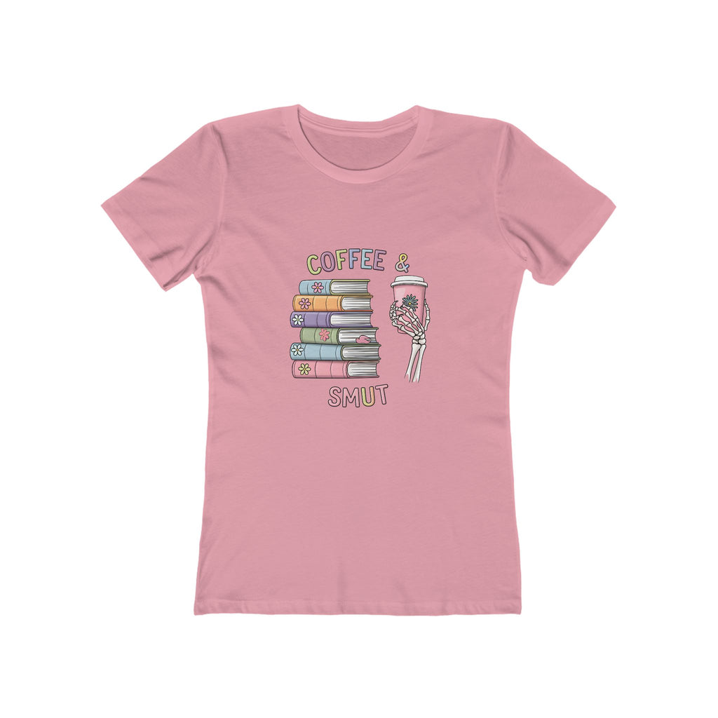Coffee & Smut – Spicy Reads T-Shirt for Book Lovers