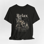 Relax Nothing Is Under Control Raccoon Campfire Fishing Shirt, Funny Vintage Camping T-Shirt, Sarcastic Outdoor Gift, Unisex Tee