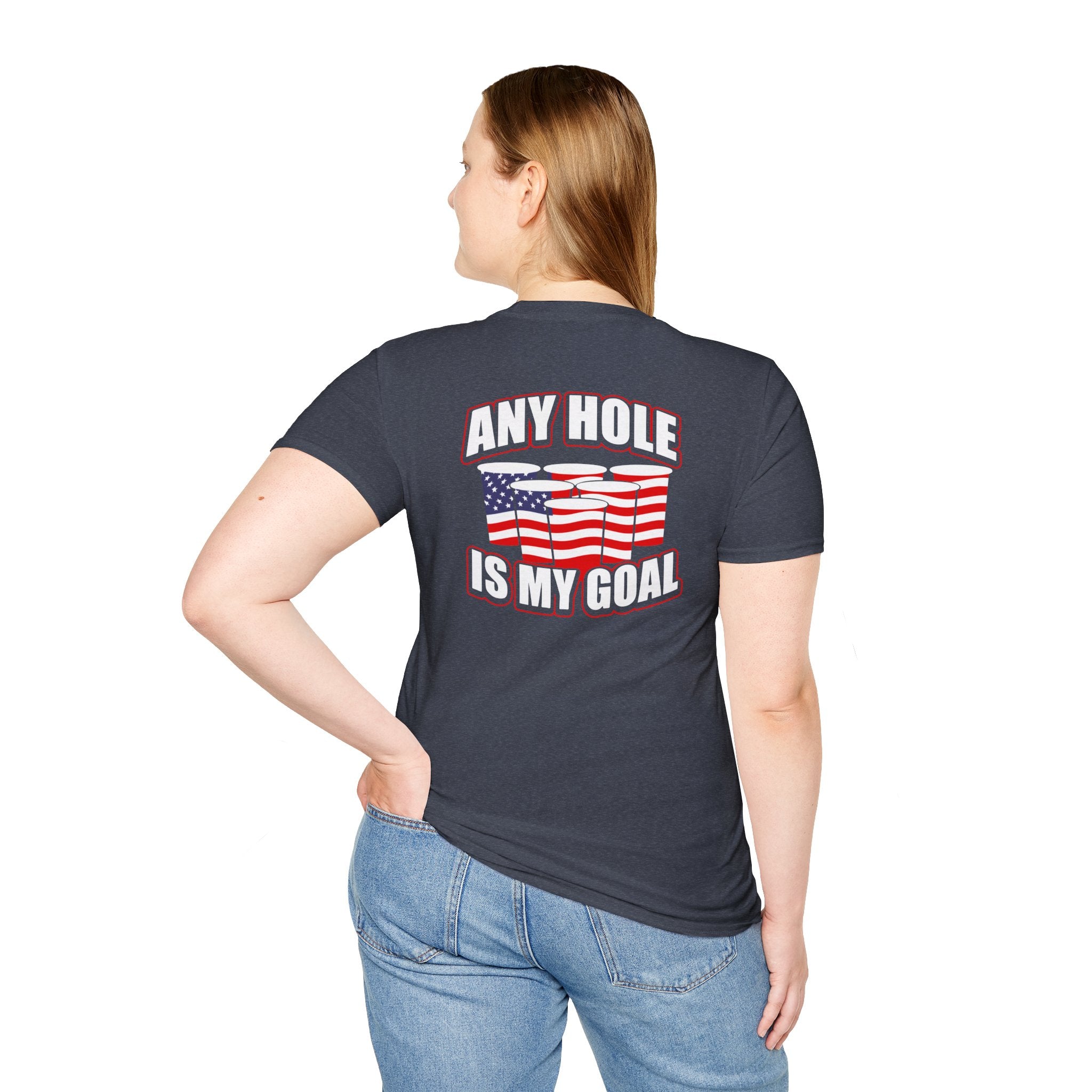 Any Hole Is My Goal Beer Pong - Front & Back Design
