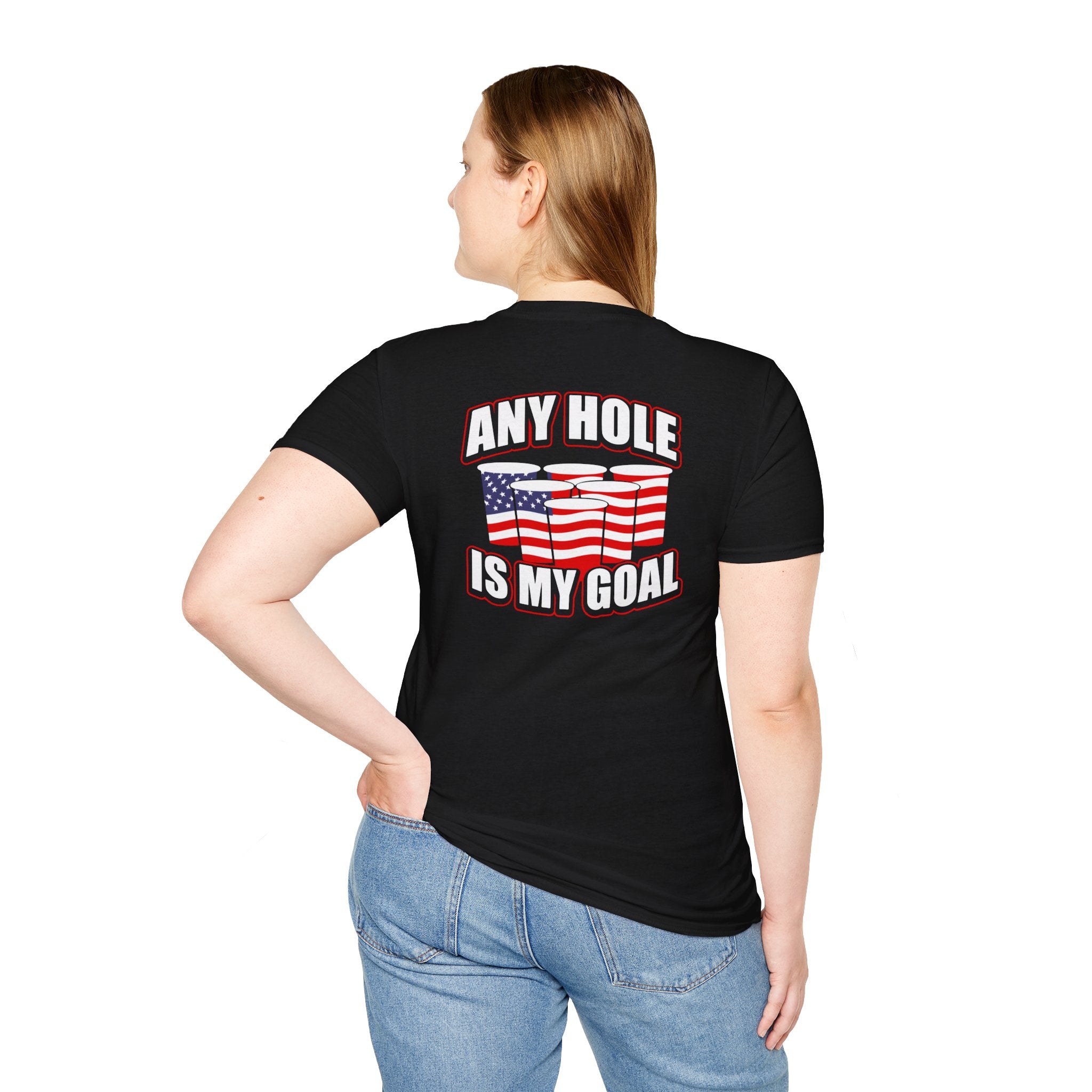 Any Hole Is My Goal Beer Pong - Front & Back Design