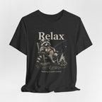 Relax Nothing Is Under Control Raccoon Campfire Fishing Shirt, Funny Vintage Camping T-Shirt, Sarcastic Outdoor Gift, Unisex Tee