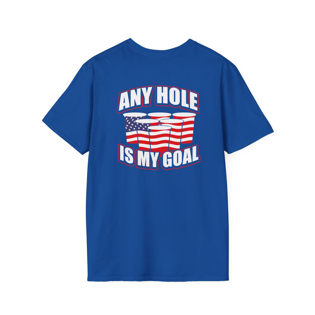 Any Hole Is My Goal Beer Pong - Front & Back Design