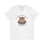 All The Cool Kids Are Reading V-Neck T-Shirt | Cute Owl Book Lover Graphic Tee