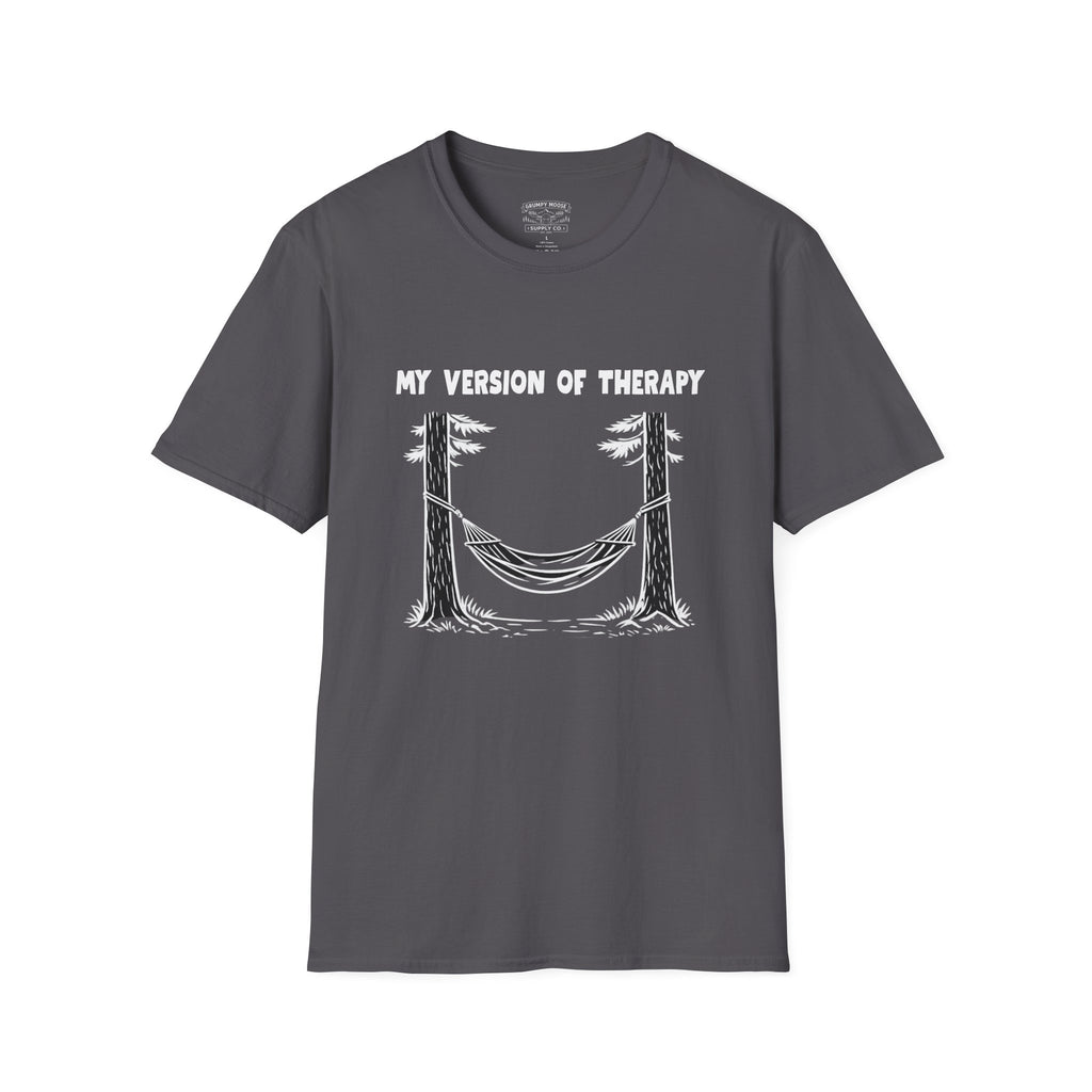 My Version of Therapy Hammock T-Shirt — Outdoor Camping Relaxation Tee
