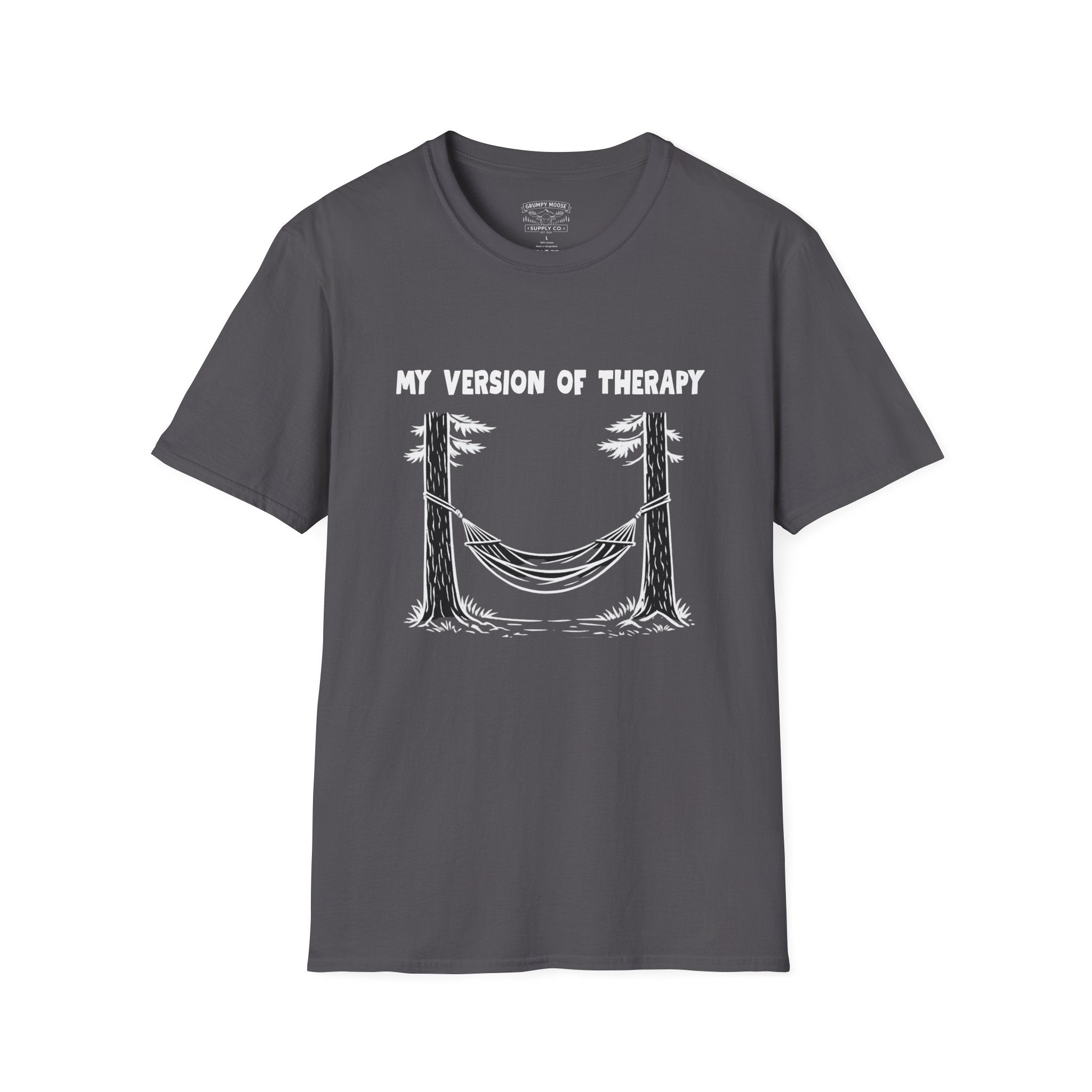 My Version of Therapy Hammock T-Shirt — Outdoor Camping Relaxation Tee