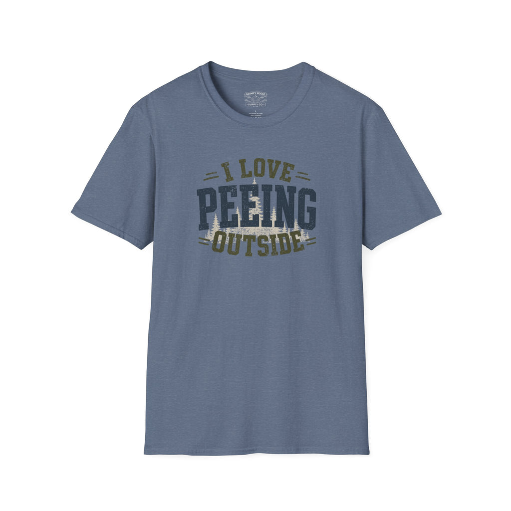 I Love Peeing Outside T-Shirt | Funny Camping & Outdoor Humor Tee
