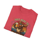 Moose Just Here to Bang Funny 4th of July Shirt
