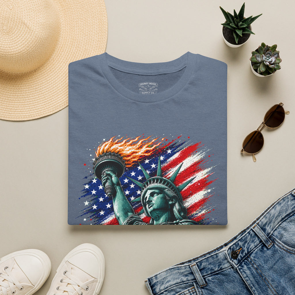 United We Stand Statue of Liberty T-Shirt | Patriotic American Tee