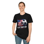 American Flag — Play, Fight, Win USA Soccer Tee