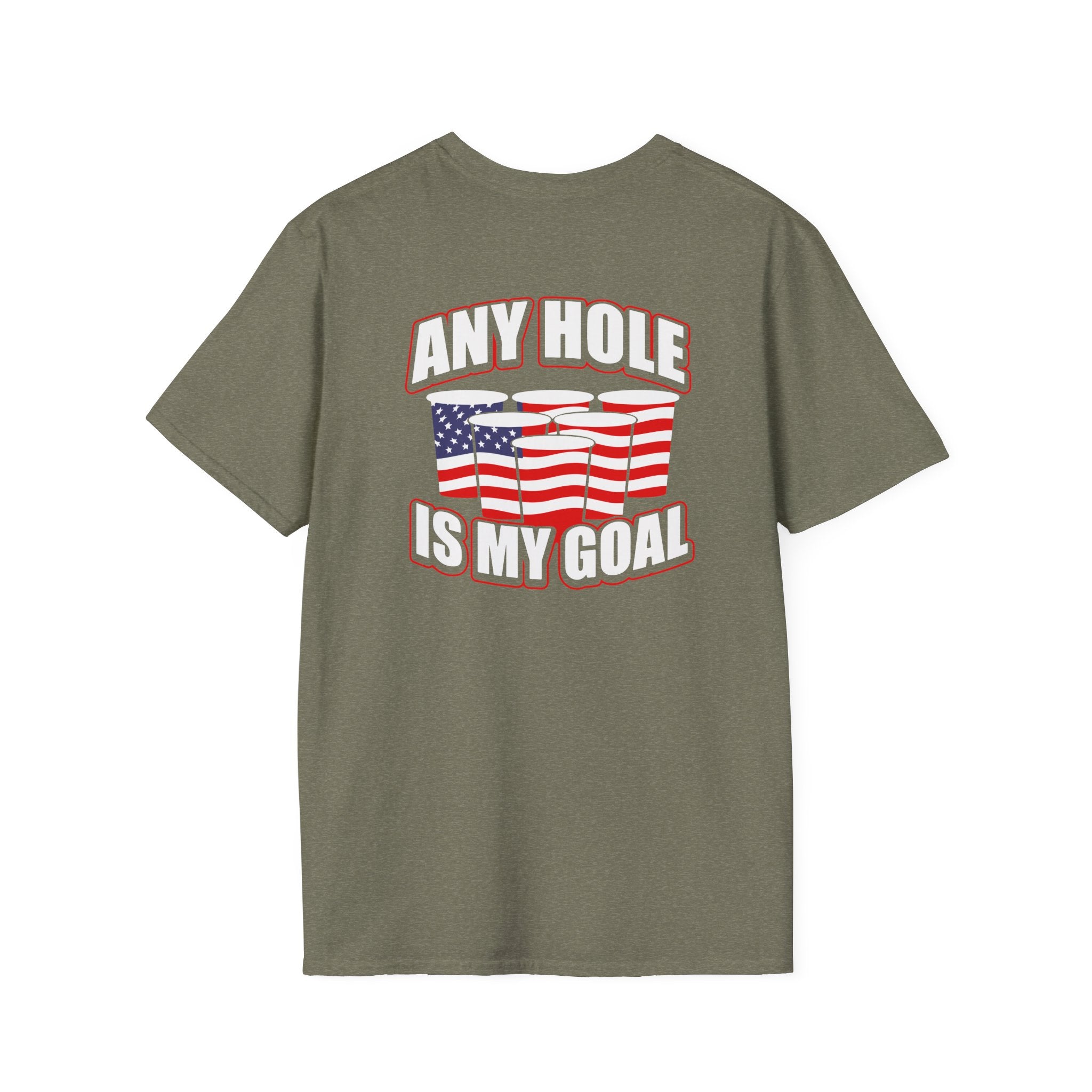 Any Hole Is My Goal Beer Pong - Front & Back Design