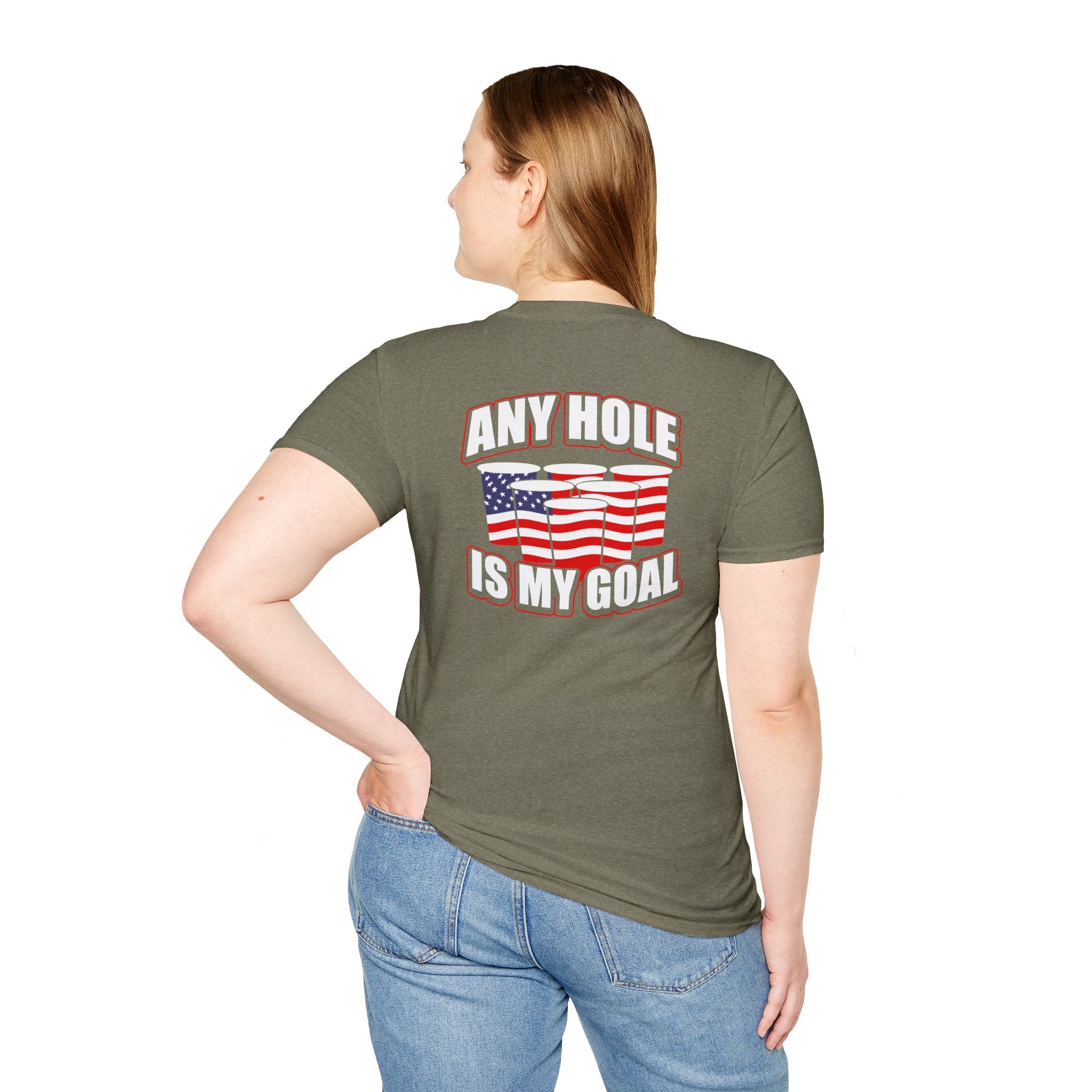 Any Hole Is My Goal Beer Pong - Front & Back Design
