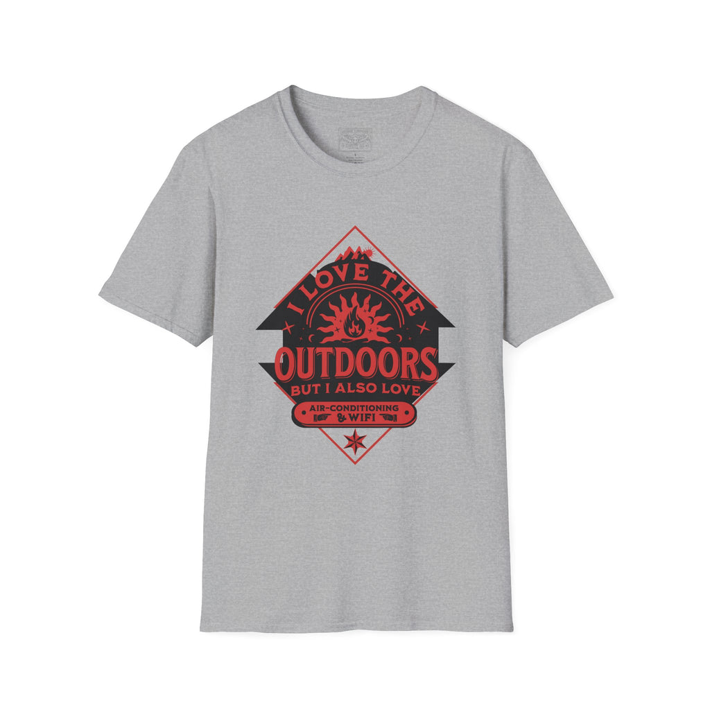 I Love The Outdoors & Wifi T-Shirt