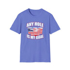 Any Hole Is My Goal Beer Pong American Flag