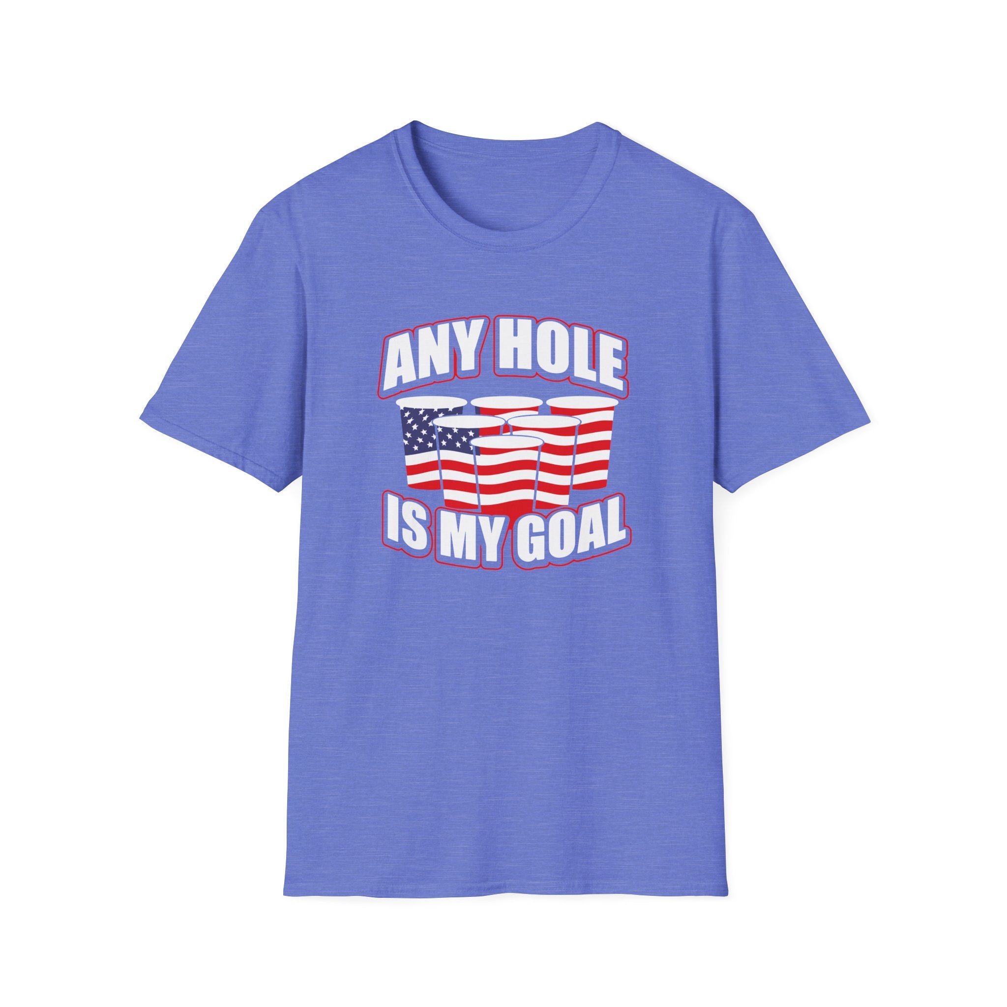 Any Hole Is My Goal Beer Pong American Flag