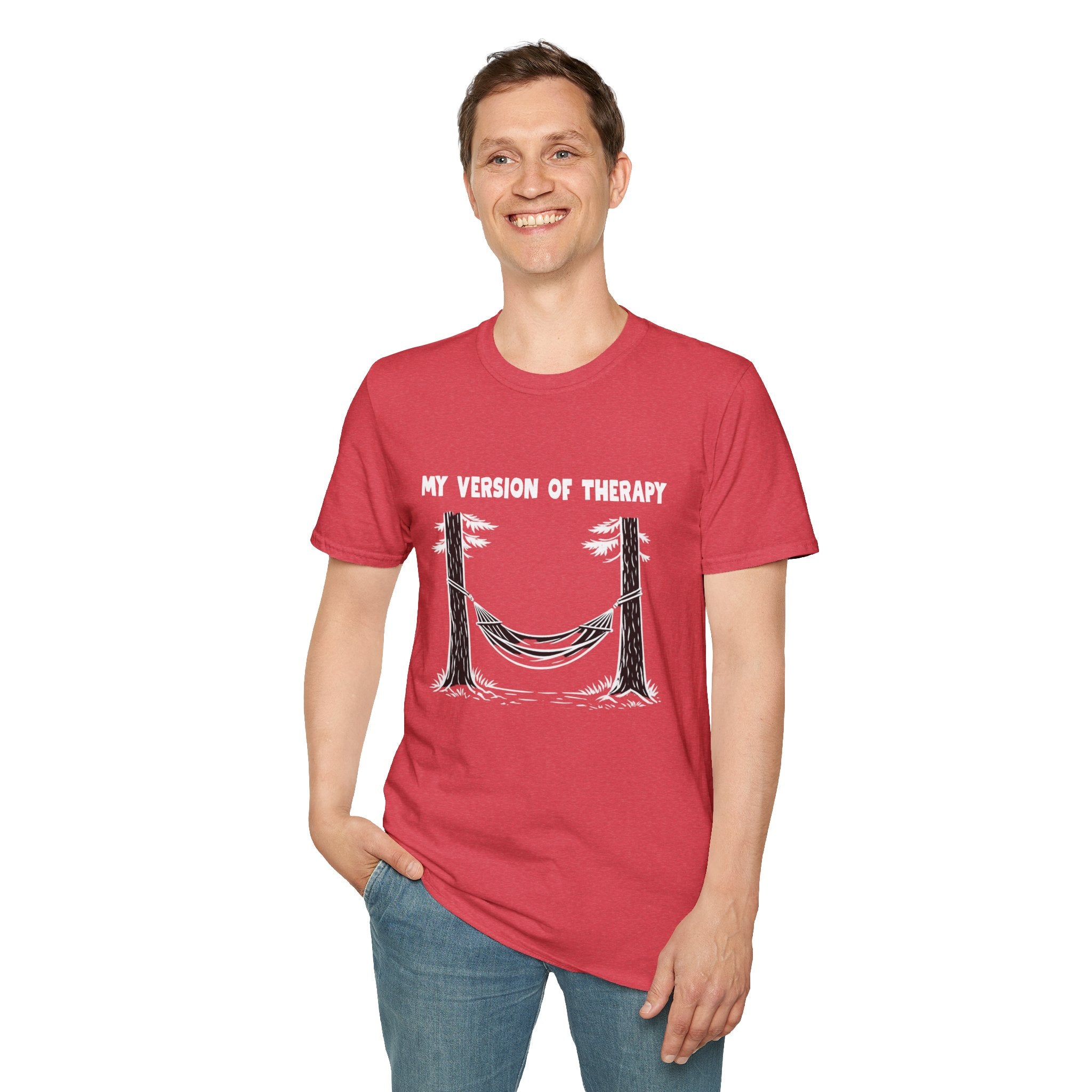 My Version of Therapy Hammock T-Shirt — Outdoor Camping Relaxation Tee