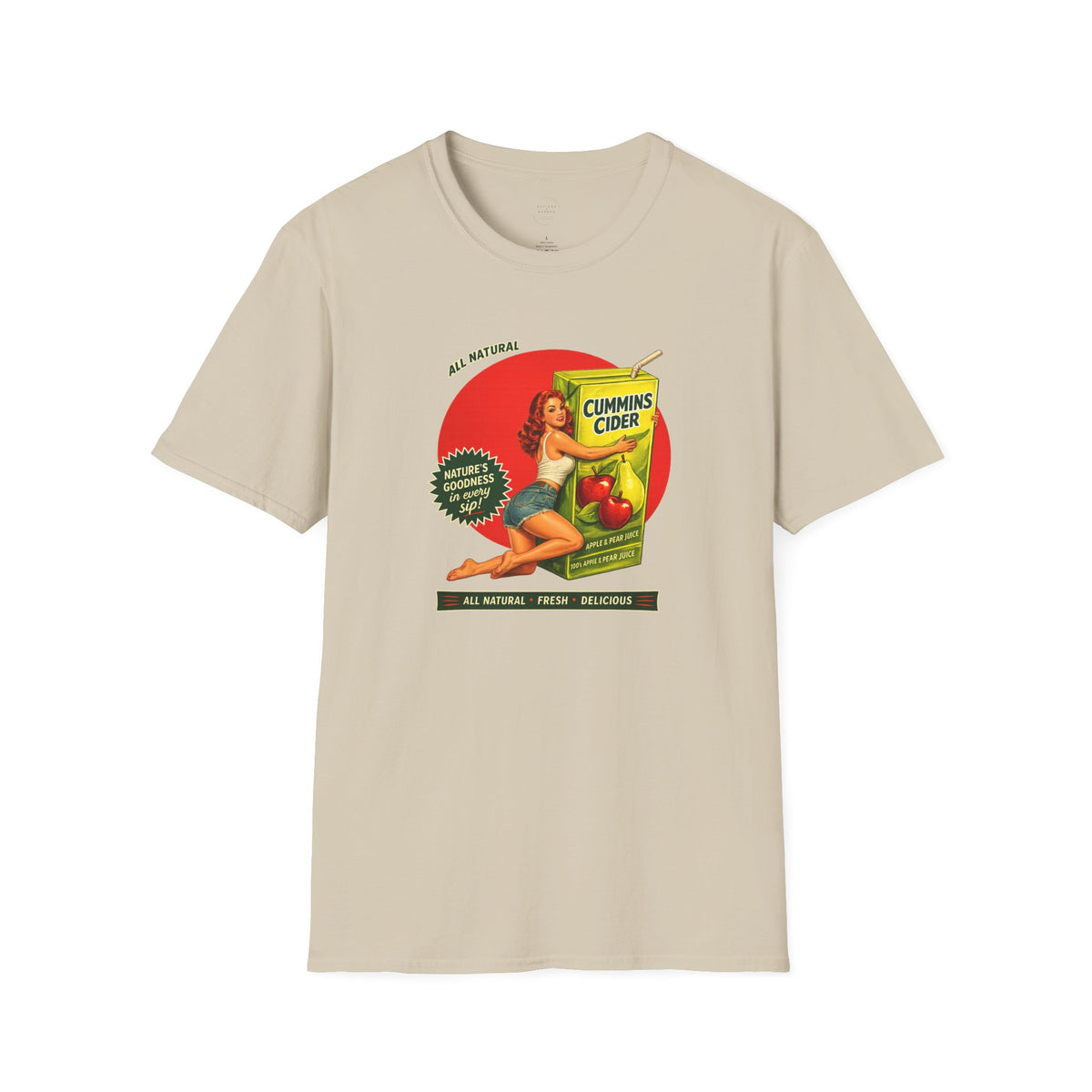 Cummins Cider Funny Adult Humor Novelty Tee for Men