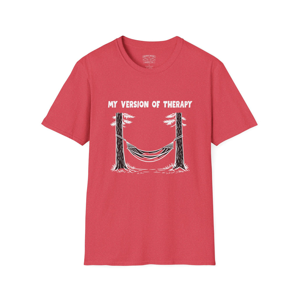 My Version of Therapy Hammock T-Shirt — Outdoor Camping Relaxation Tee
