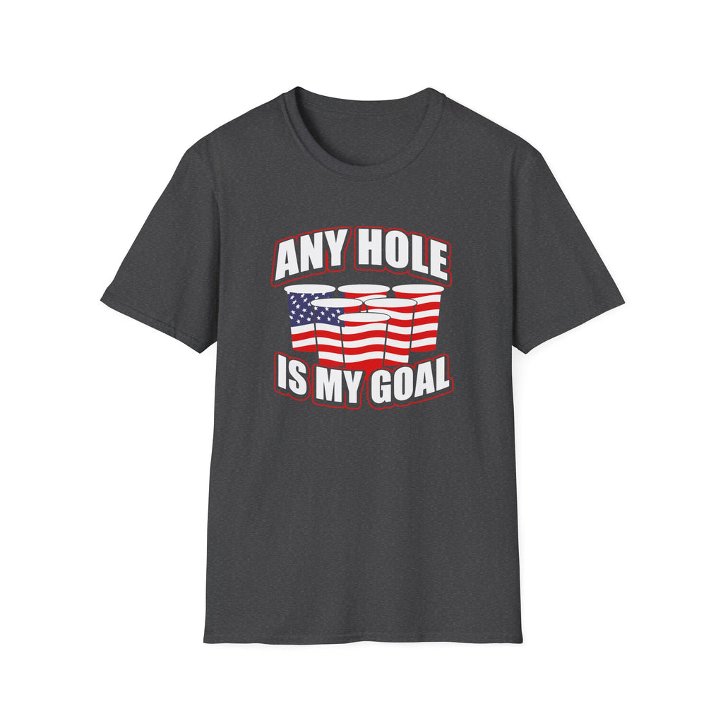 Any Hole Is My Goal Beer Pong American Flag